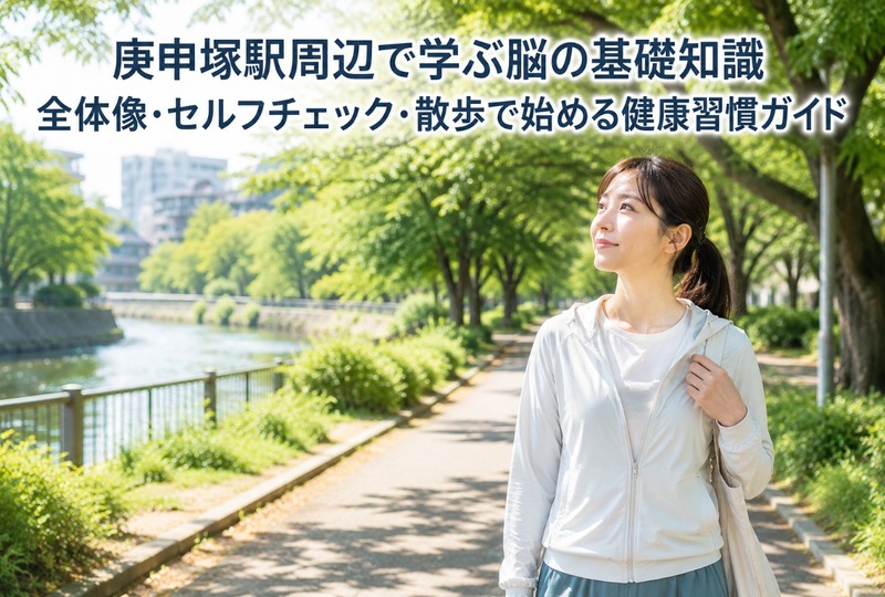 画像573：庚申塚駅周辺で学ぶ脳の基礎知識｜全体像・セルフチェック・散歩で始める健康習慣ガイド